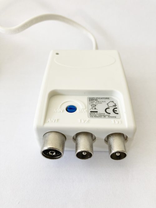 Amplificatore da interno per antenna TV 2 uscite