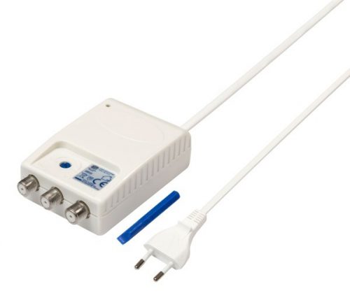 AMP25 Amplificatore da interno per antenna TV 2 uscite