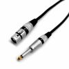 1/05M Cavo per microfoni e strumenti musicali jack 6.3 cannon 3p 5 mt