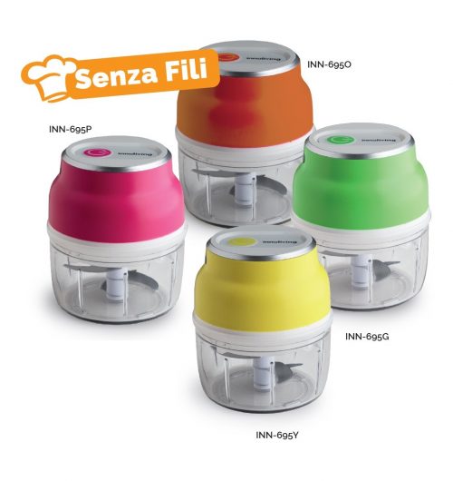 INN-695Y SMINUZZATORE MINI RICARICABILE SENZA FILI GIALLO