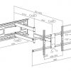 LCD126 Supporto Heavy Duty orientabile e inclinabile per grandi TV sino a 80"