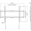 LCD18 Supporto fisso a parete per grandi TV sino a 80”