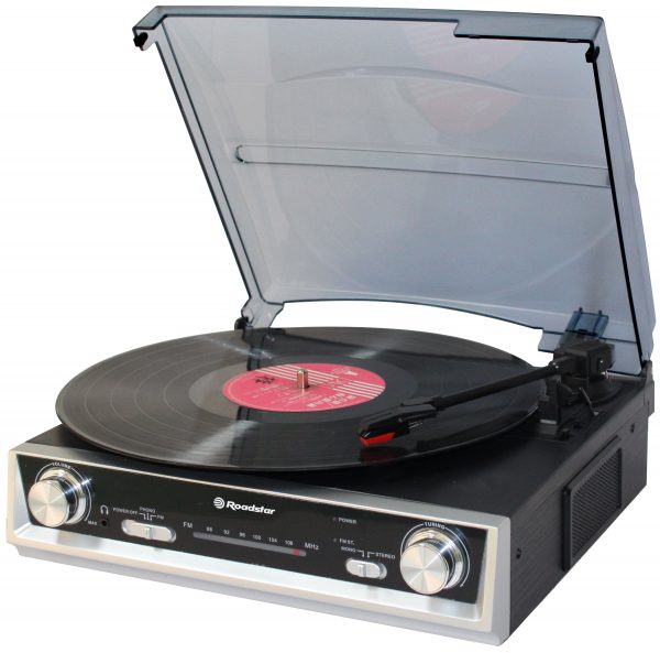 TTR-8634 Giradischi con radio FM stereo amplificato compatto Raodstar